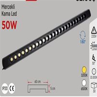 50W  KAMA LED SİYAH KASA 3200K BLACK LENS 1